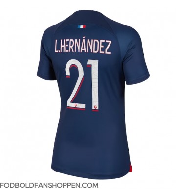 Paris Saint-Germain Lucas Hernandez #21 Hjemmebanetrøje Dame 2023-24 Kortærmet